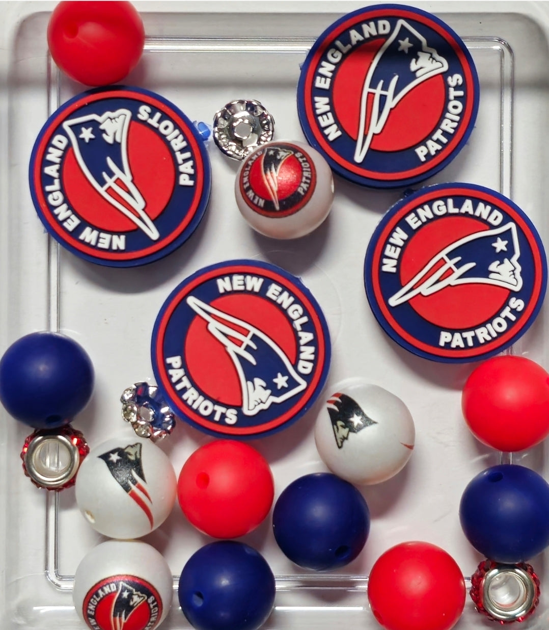 Football Bead Mixes With Focals & Acrylics Craft Supplies