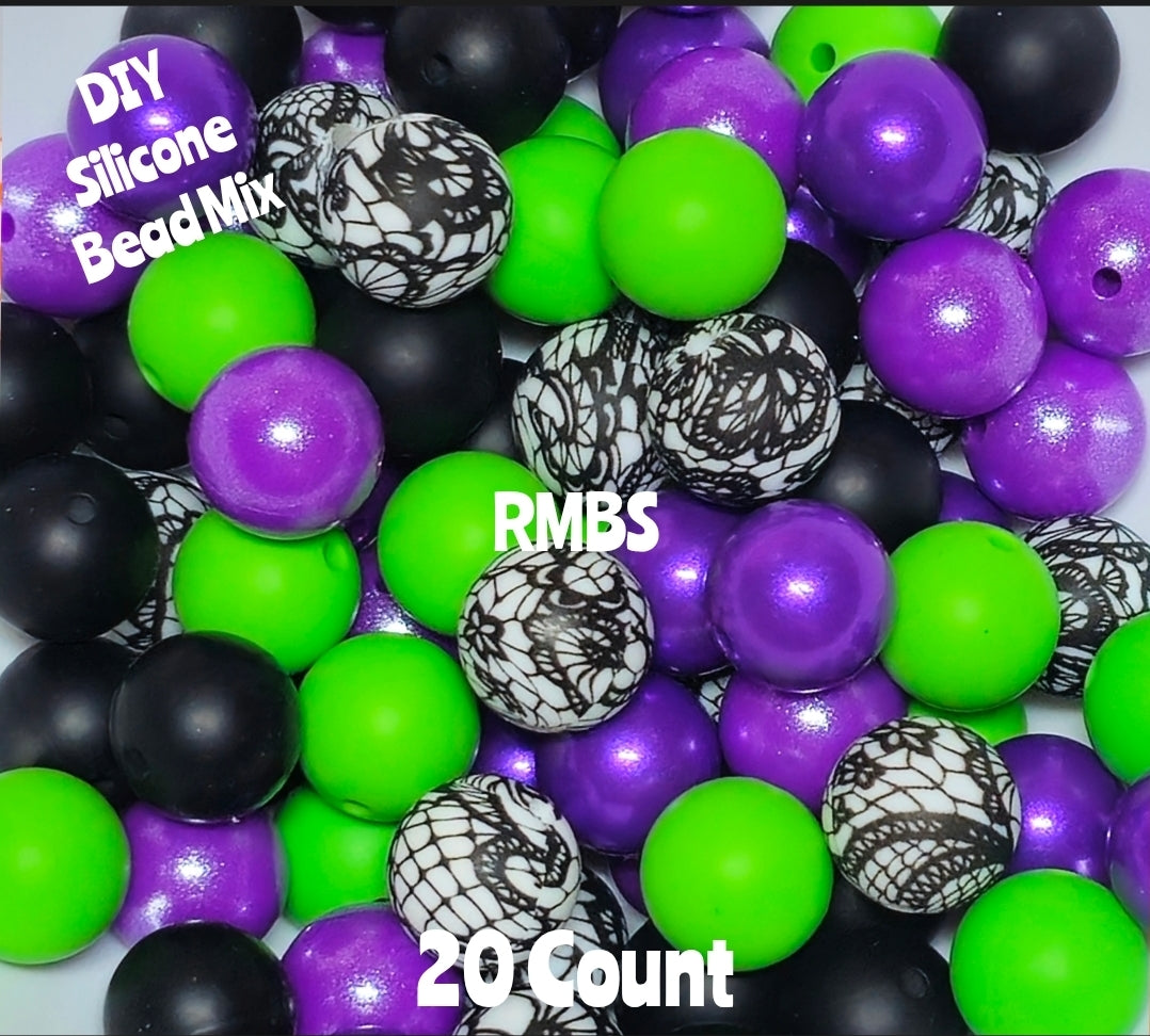 New Bold Lace It Up Bead Mix DIY Beads 20 Count. Craft Supplies
