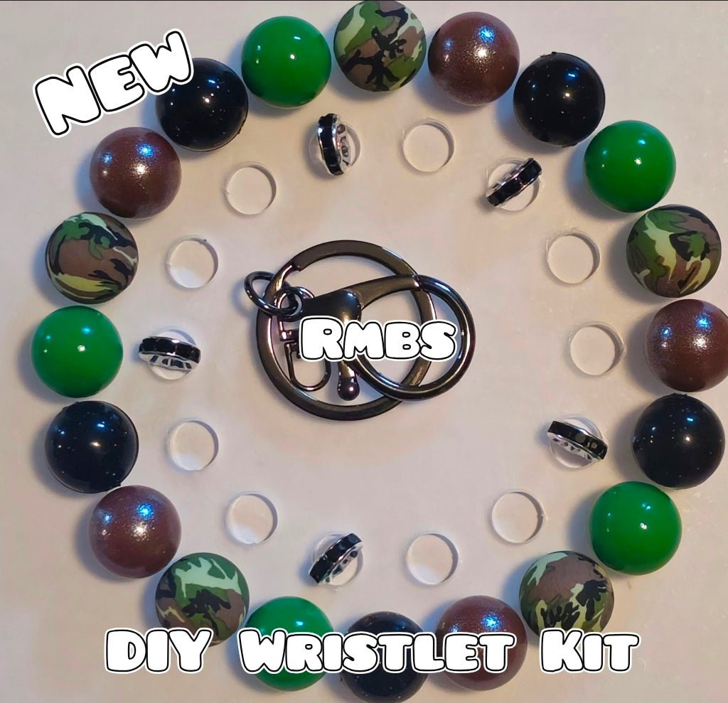 New 1 Count DIY Deluxe Beadable Wristlet Kit