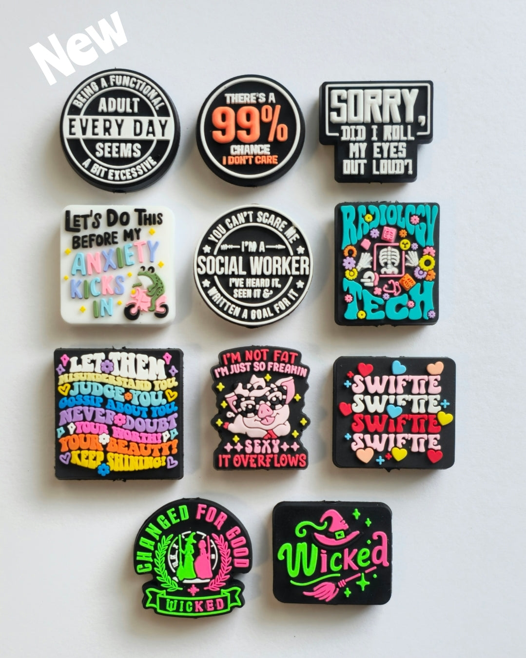 New 1 count sassy focal beads- medical- wicked DIY FOCAL BEADS CHARMS