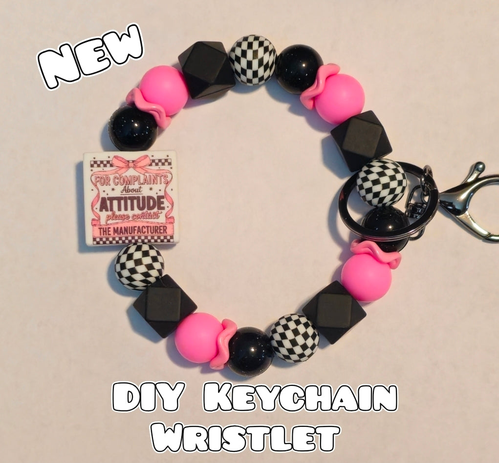 New 1 Count DIY Deluxe Beadable Wristlet Kit