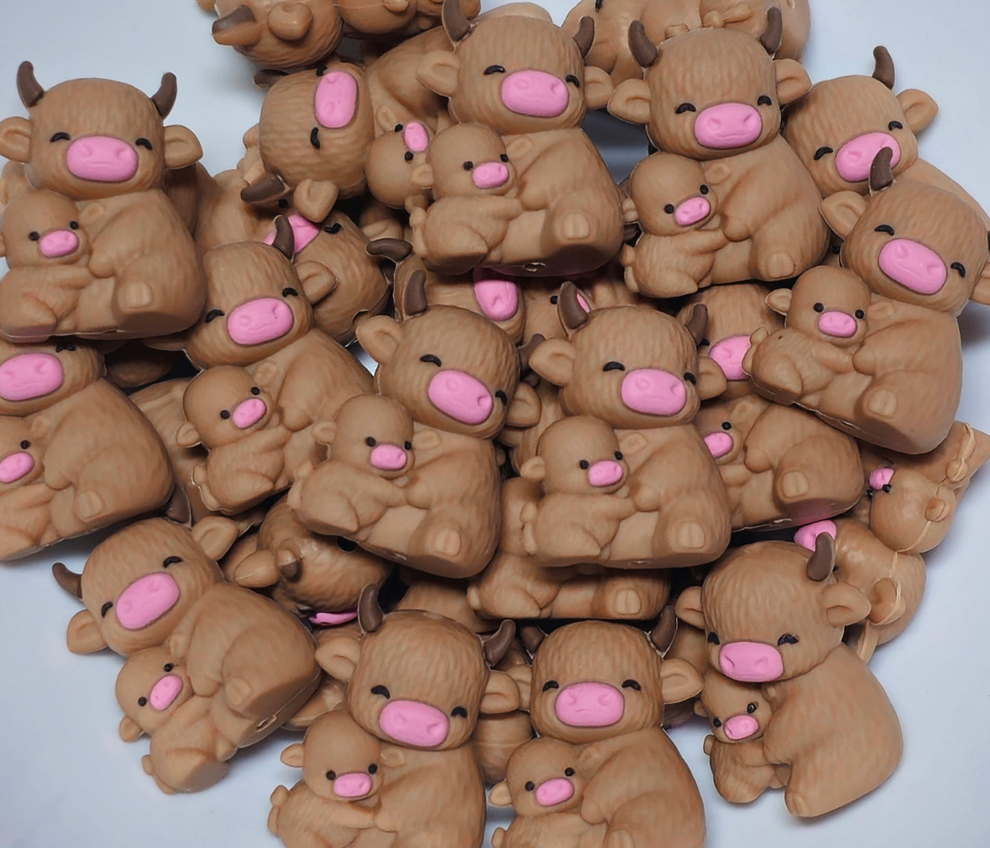 DIY Focal Bead 1 Count Craft Supplies Animals 3D Pigs Cow Bears