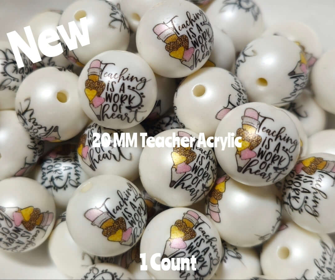 1 Count Acrylic Beads Craft Supplies Teacher School