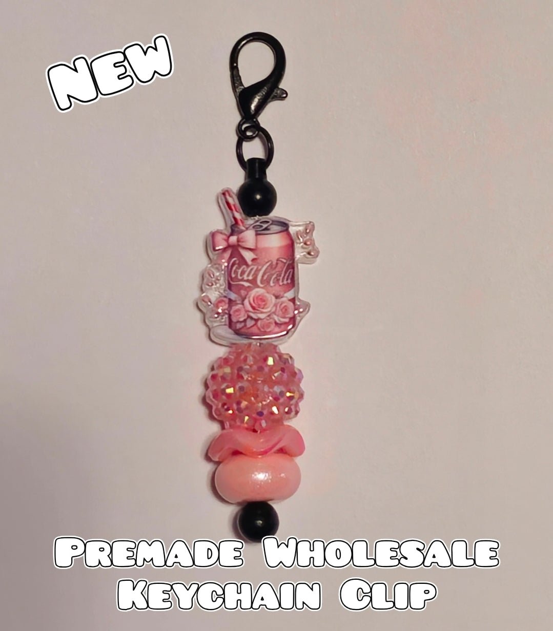 Wholsale Pre-Made Keychain Clip Charm 1 Count Coke