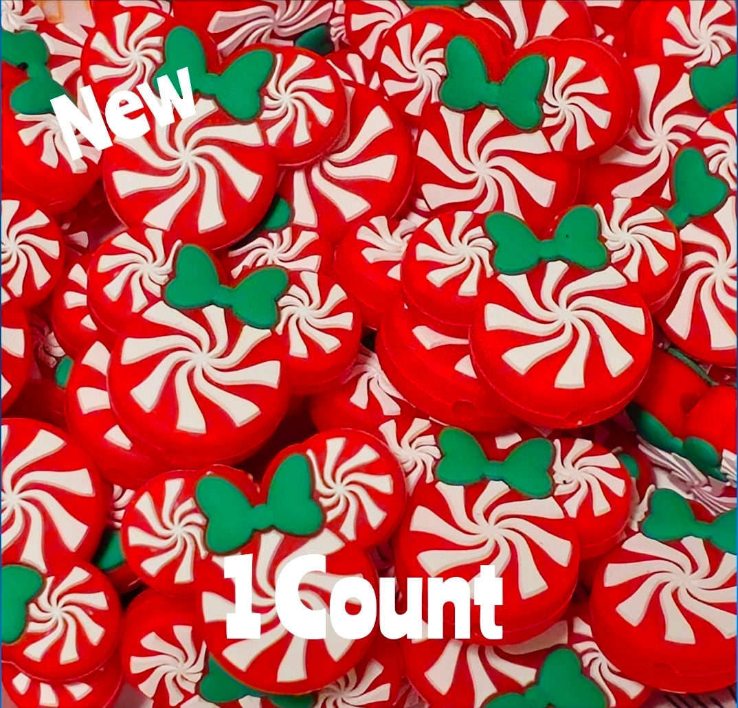 New 1 Count Focal Bead Mouse Swirls