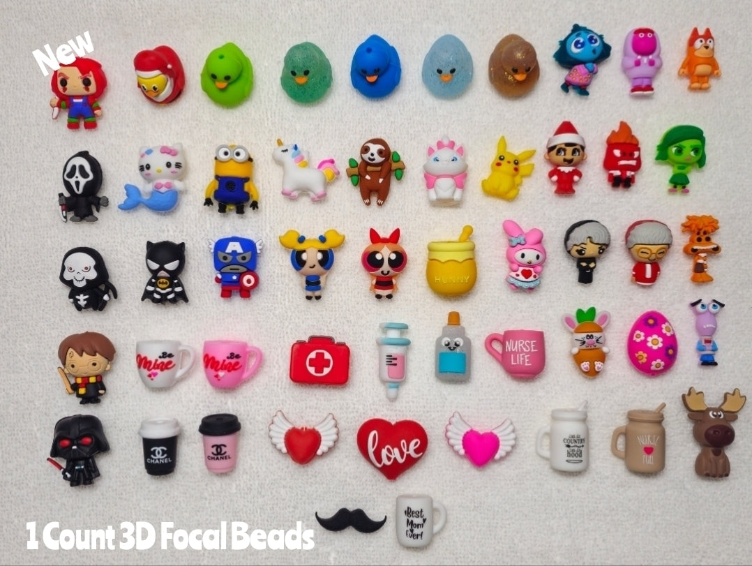 NEW 1 Count Character DIY Focal Bead Craft Supplies