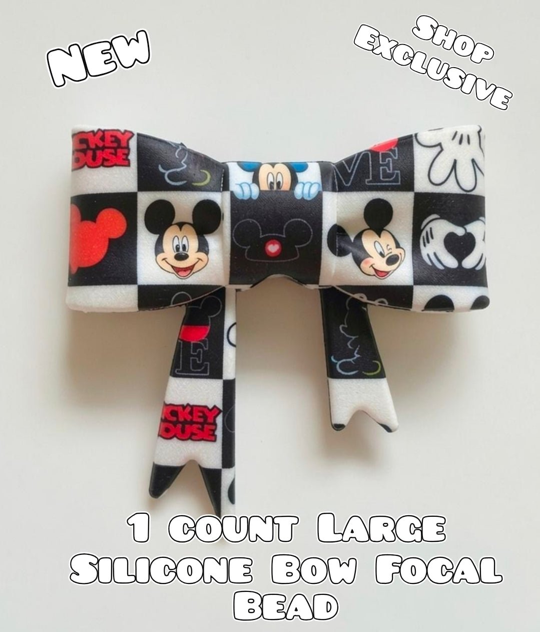 New Shop Exclusive 1 Count Large Silicone Bow Mickey