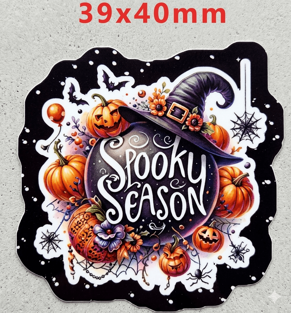 Glitter Acrylic Flatback- Acrylic Planer Resin Charm Halloween