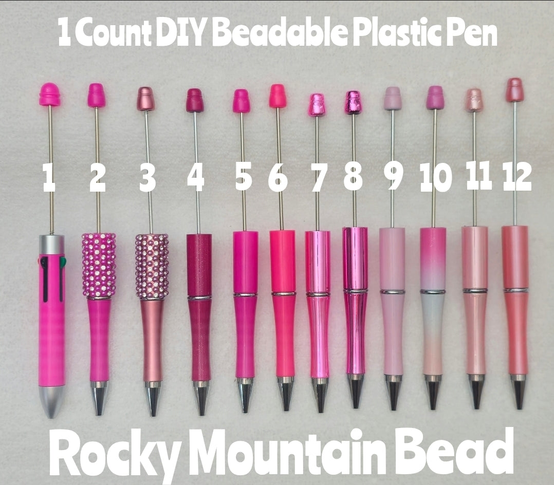 1 Count Beadable Pens DIY Pinks Beadable Blanks Craft Supplies