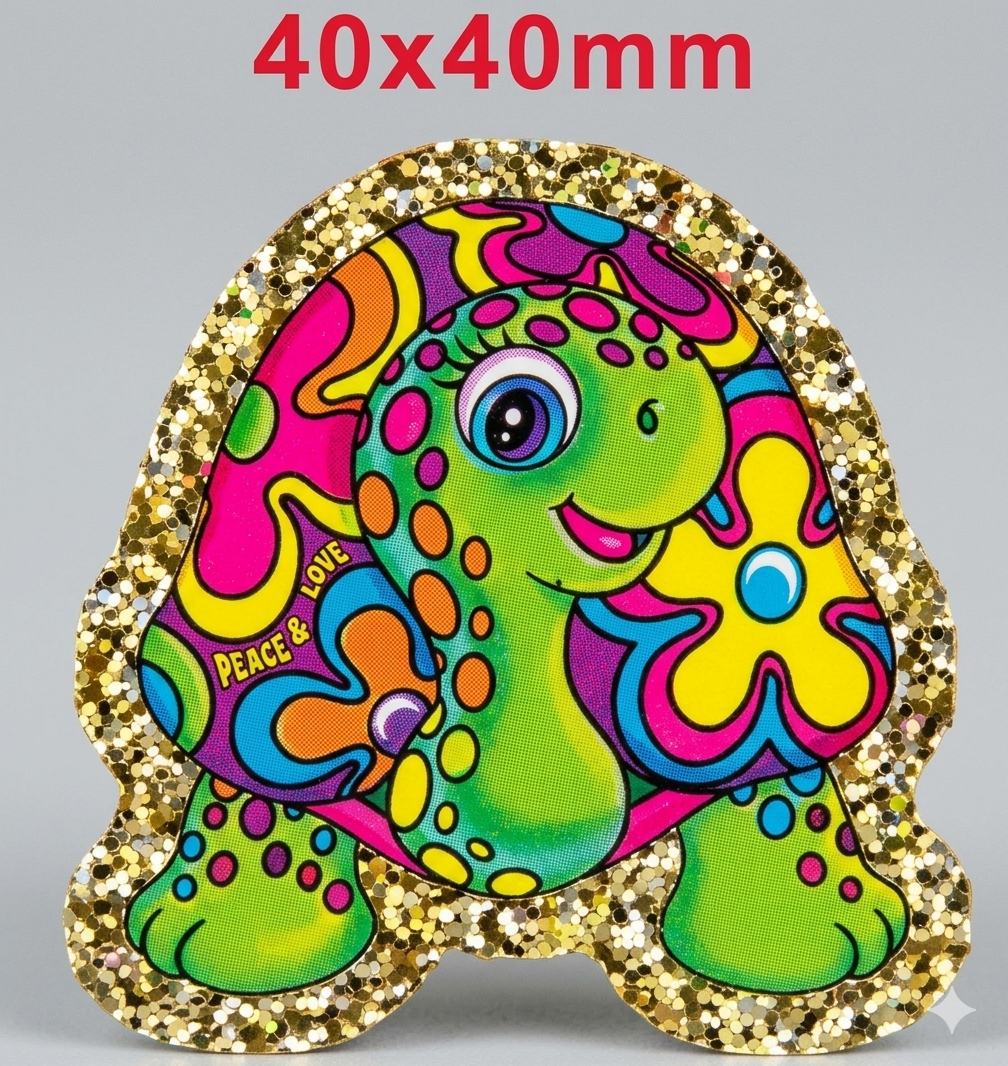Glitter Acrylic Flatback- Acrylic Planer Resin Charm Animals