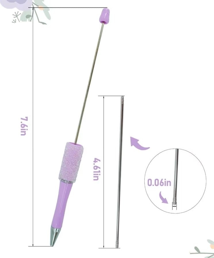 New 2 Count Beadable Extention Bar Rods 4.6 inch rods. Can Be Used on almost all beadables