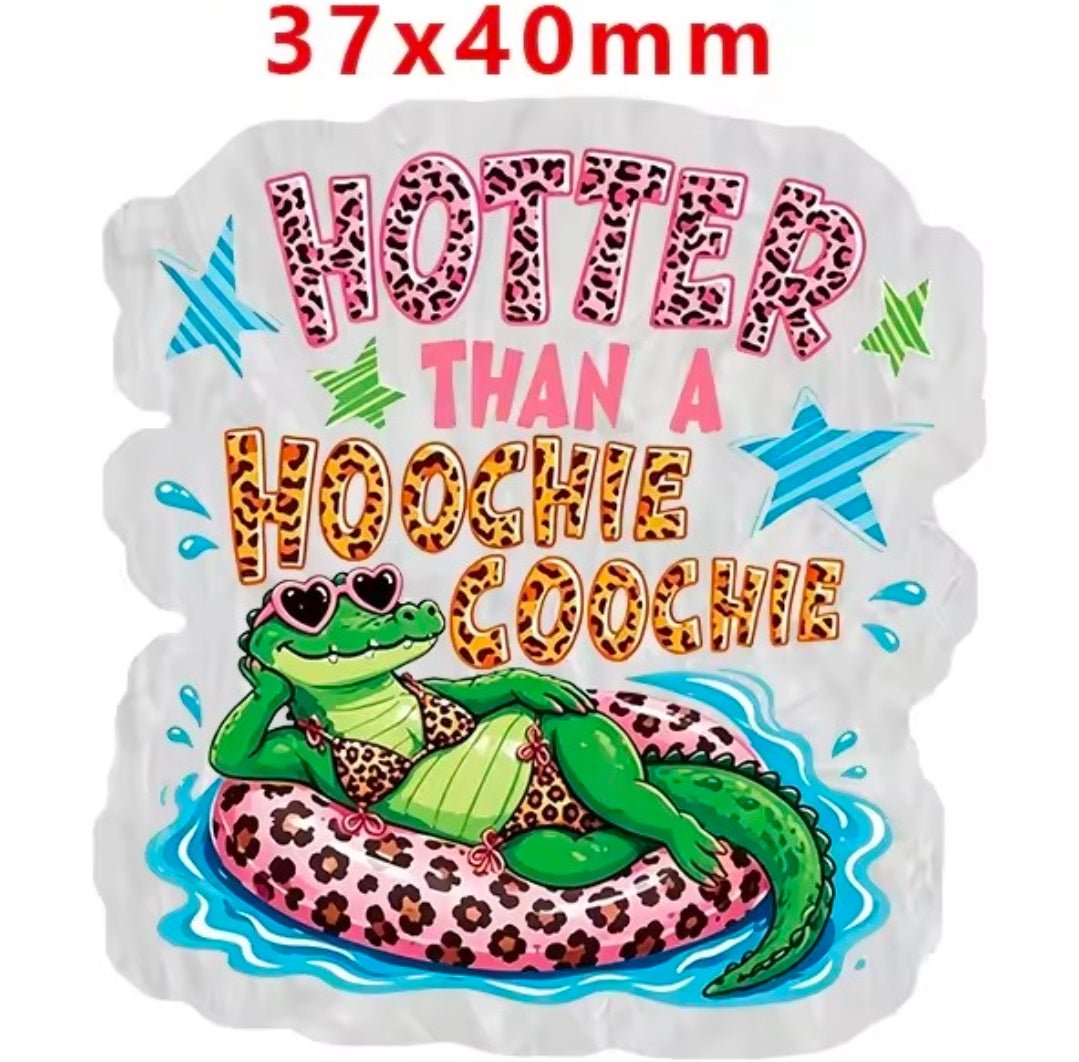 Glitter Acrylic Flatback- Acrylic Planer Resin Charm Animals Sassy