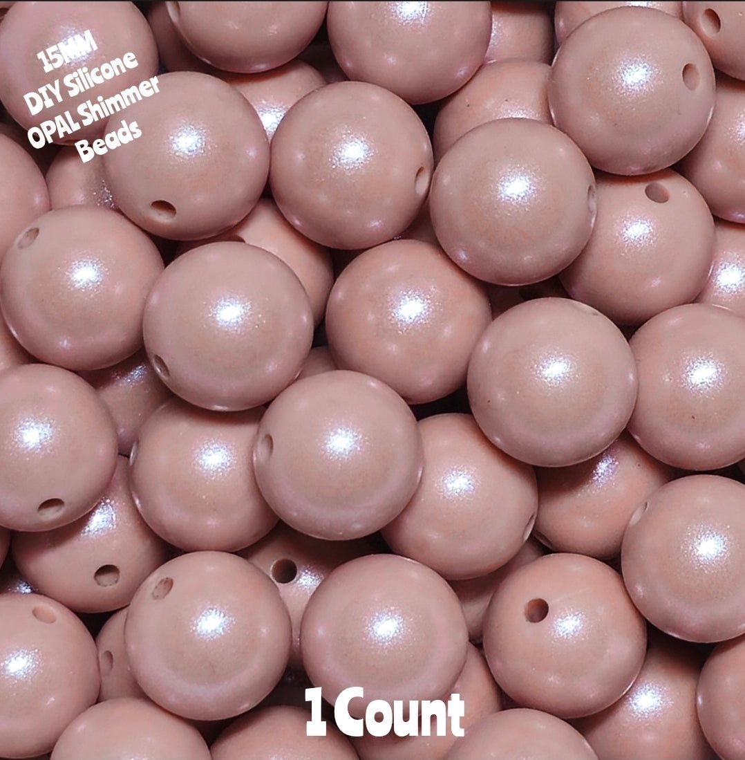 15mm DIY Silicone Solid OPALS Dusty Pink Count Craft Supplies & ACCESSORIES