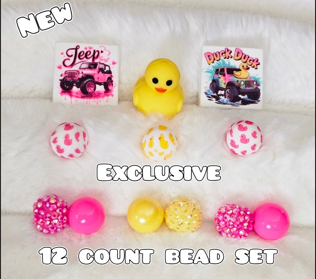 New 12 Count Focal Bead Set Exclusive Shop Made