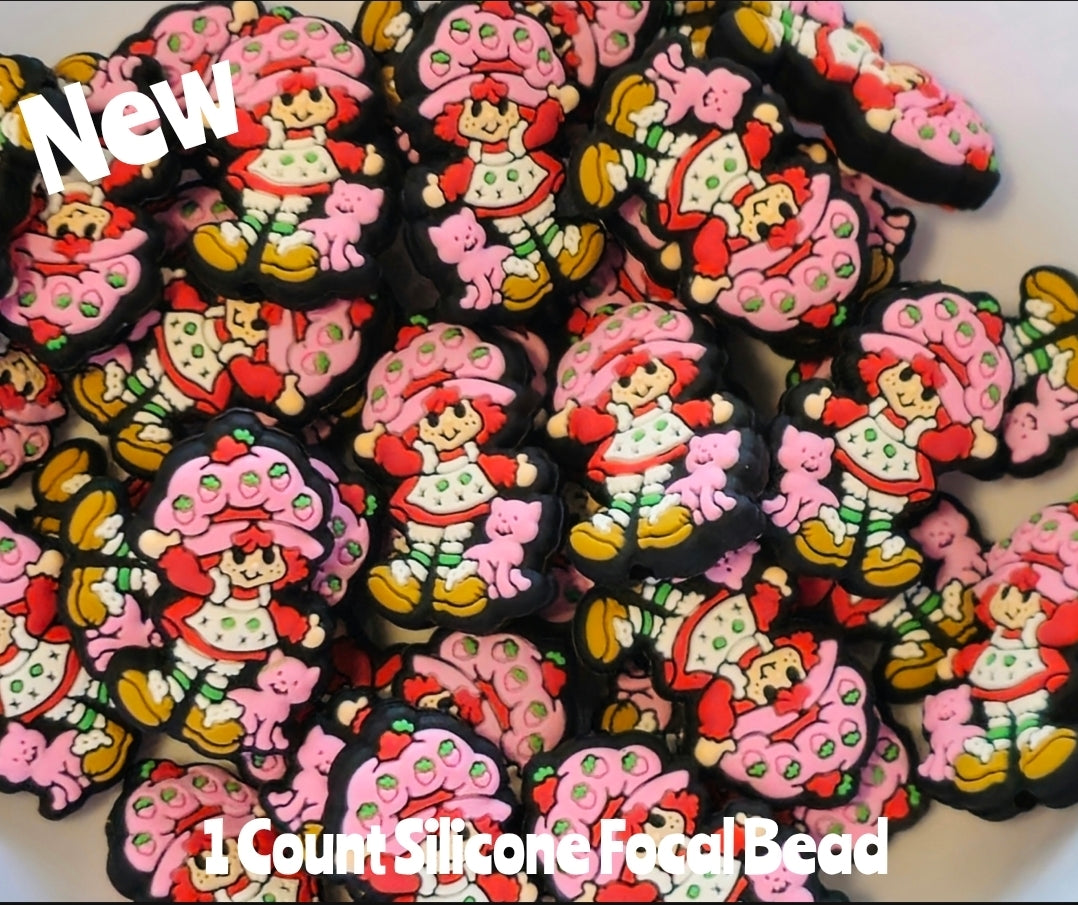 New Strawberry Shortcake Focal Beads 1 Count DIY Bead Supplies