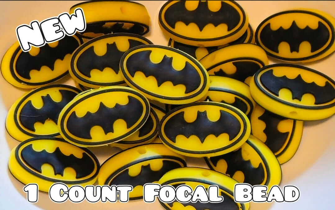 1 Count Focal Bead Character Batman Beads
