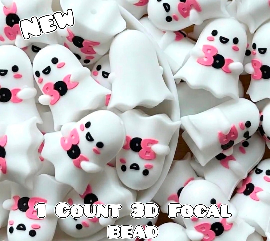 New 1 Count Focal Bead 3D Ghost