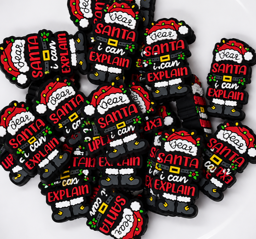 1 Count Focal Bead Santa I can Explain