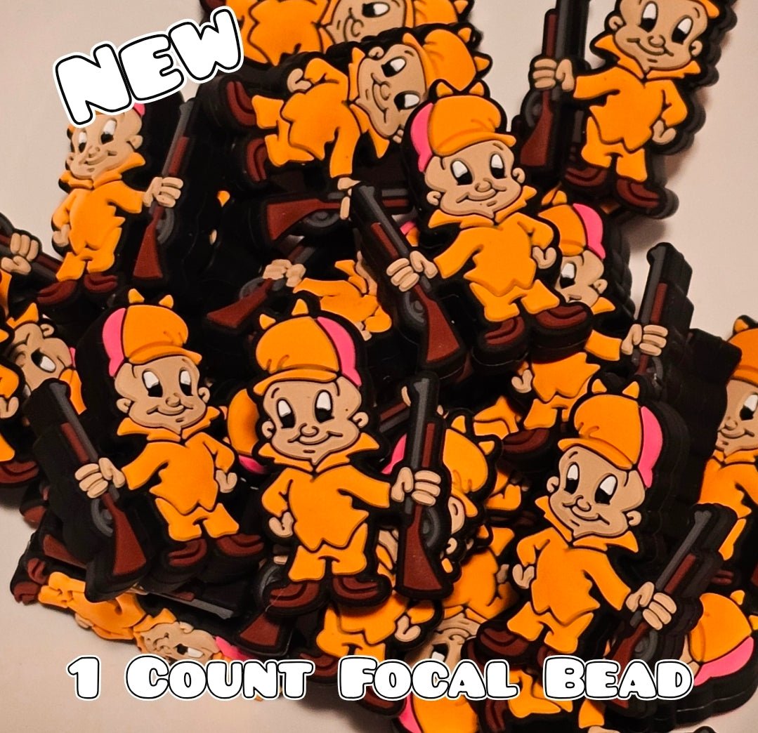 New 1 Count Focal Bead Looney Tunes Elmer