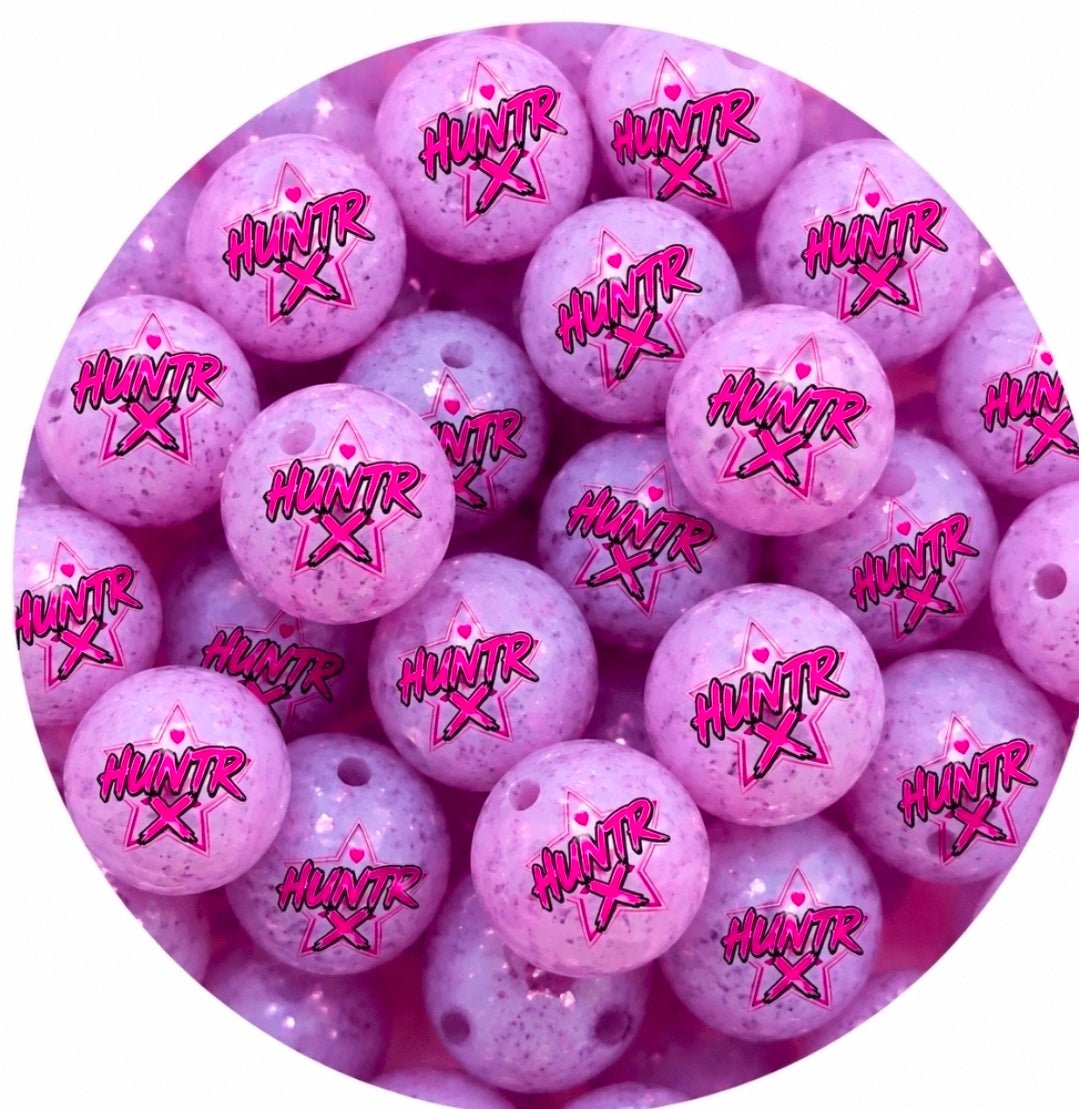 New 1 Count Shop Exclusive DIY Silicone Beads 15mm printed Shiny Glossy Beads