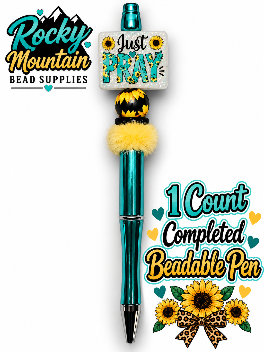 New 1 Count Completed Beadable Pen Exclusive Design Wholesale
