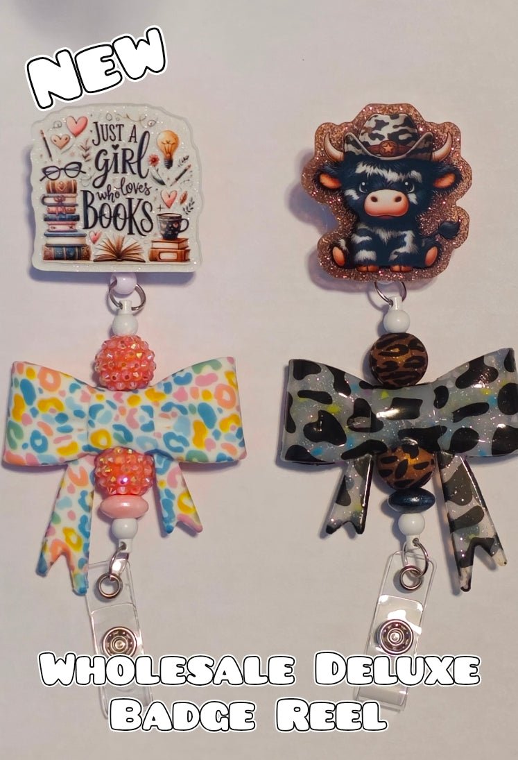 Wholesale Beadable Completed Badge Reels Alligator 360 Clip Badge