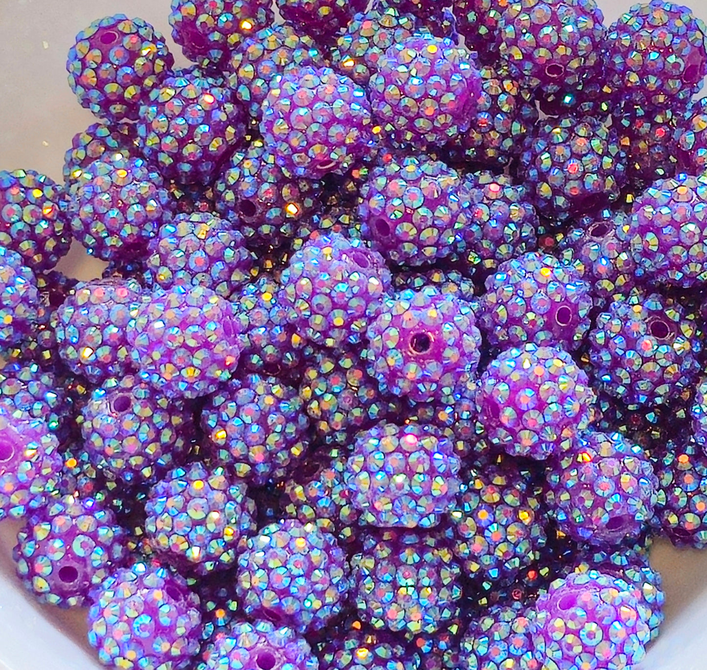 New AB Colors 1 Count Acrylic Beads Craft Supplies 16MM Rhinestone New Custom Colors