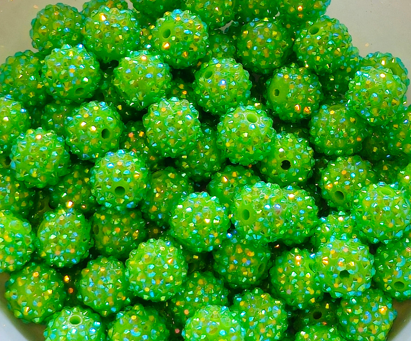 New AB Colors 1 Count Acrylic Beads Craft Supplies 16MM Rhinestone New Custom Colors