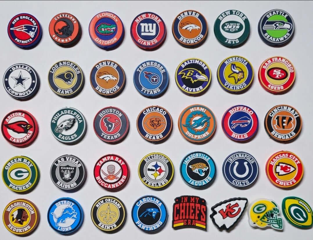 1 Count Football Focal Beads Teams Sports Team Beads