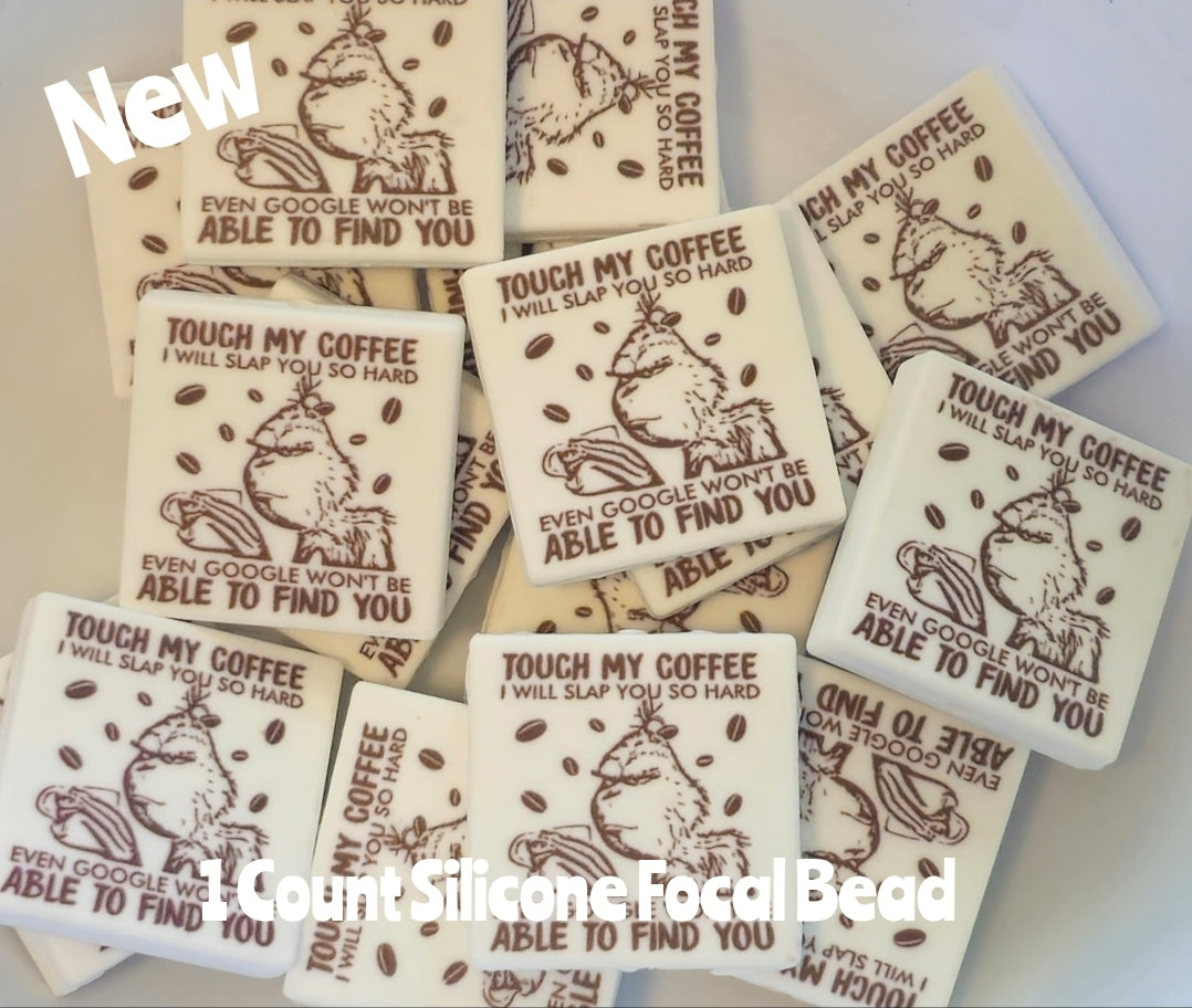 New Grinch Coffee Focal Beads 1 Count DIY Bead Supplies