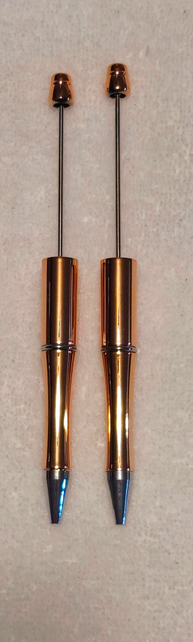 1 Count Mettalic Chrome Beadable Pen Blanks. Bead Accessorie Blanks