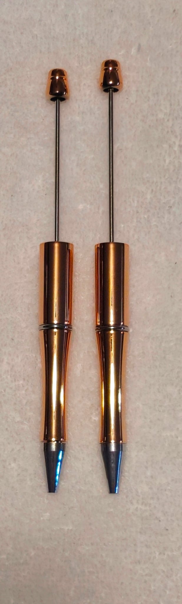 1 Count Mettalic Chrome Beadable Pen Blanks. Bead Accessorie Blanks