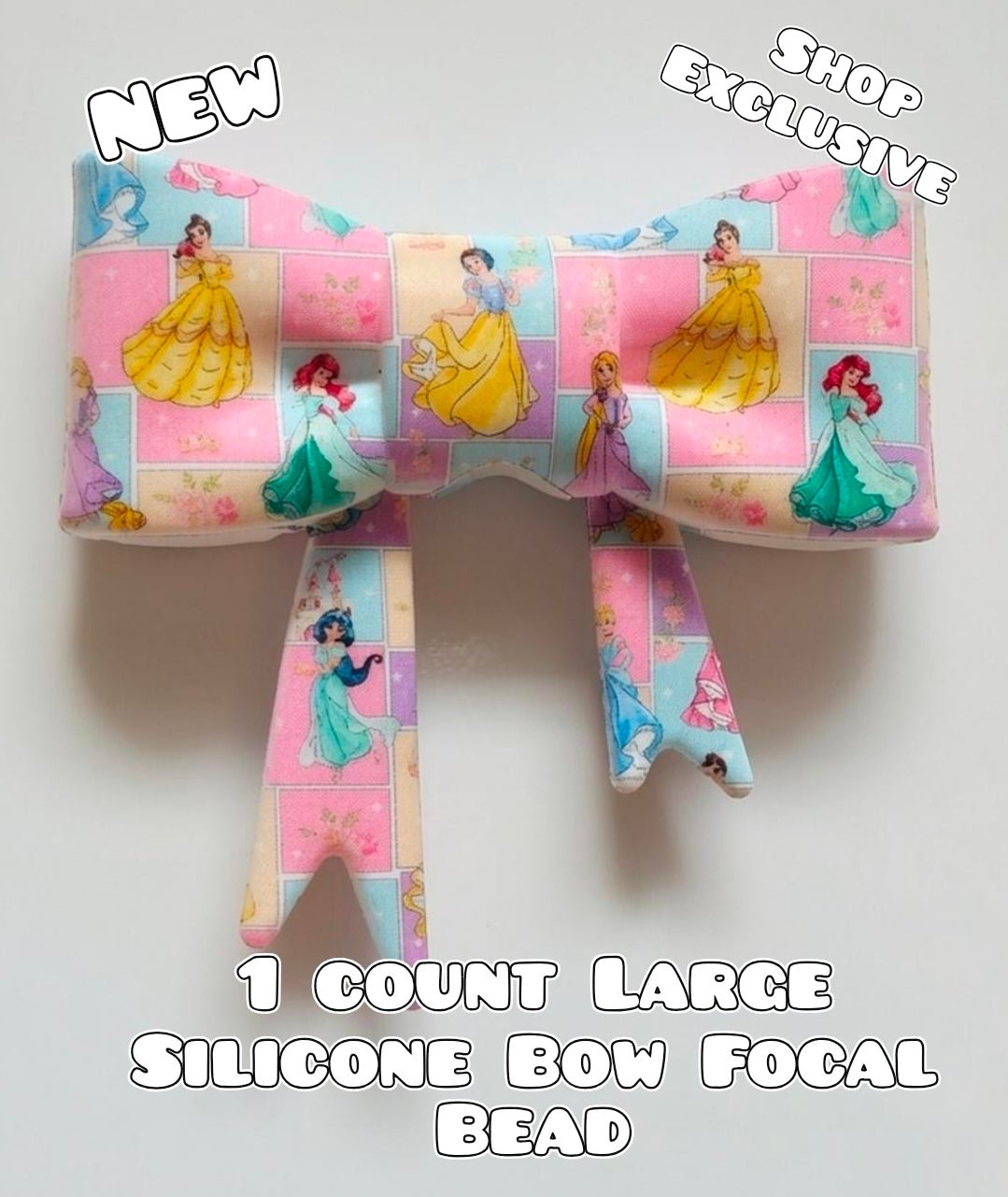 New Shop Exclusive 1 Count Large Silicone Bow Princess