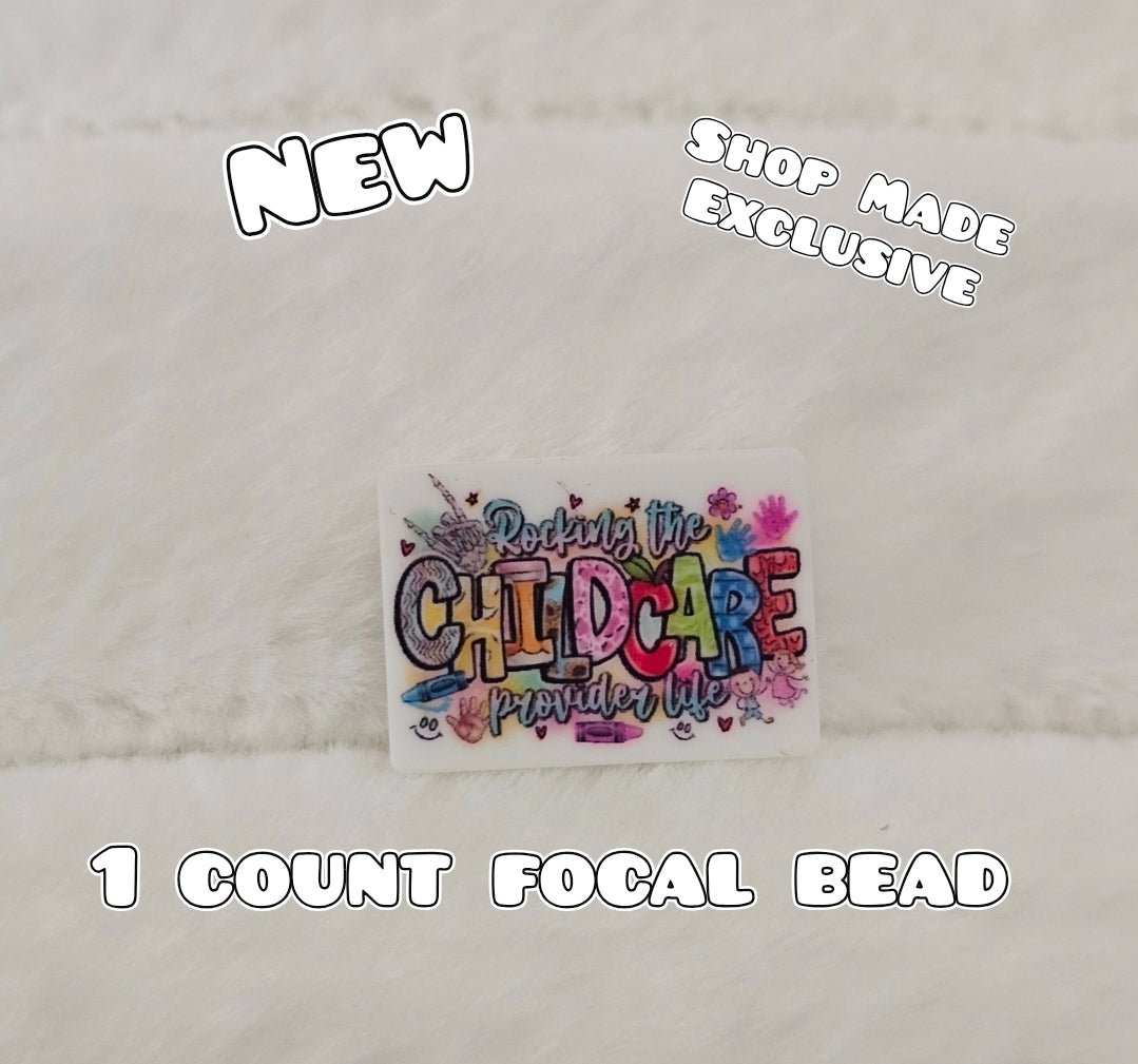 New 1 Count Focal Bead Exclusive Shop Made Childcare