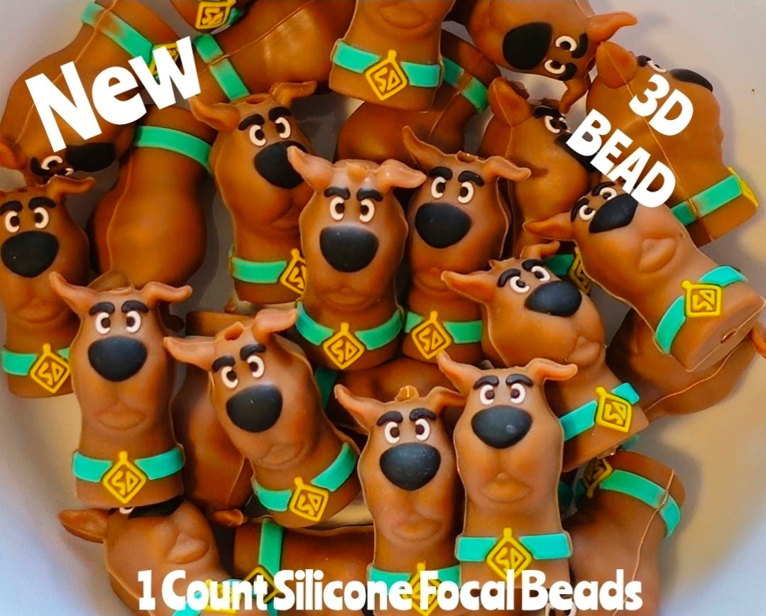 New 1 Count Focal Bead 3D SCOOBY
