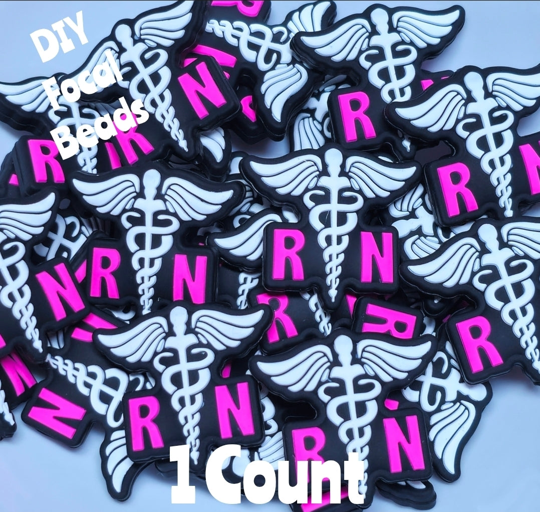 DIY Focal Bead 1 Count Craft Supplies Medical Nurse RN