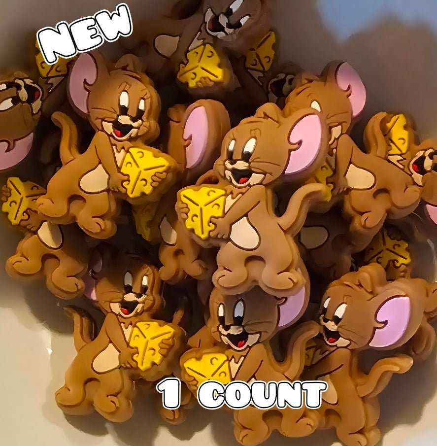 1 Count Focal Bead Mouse N Cheese π§