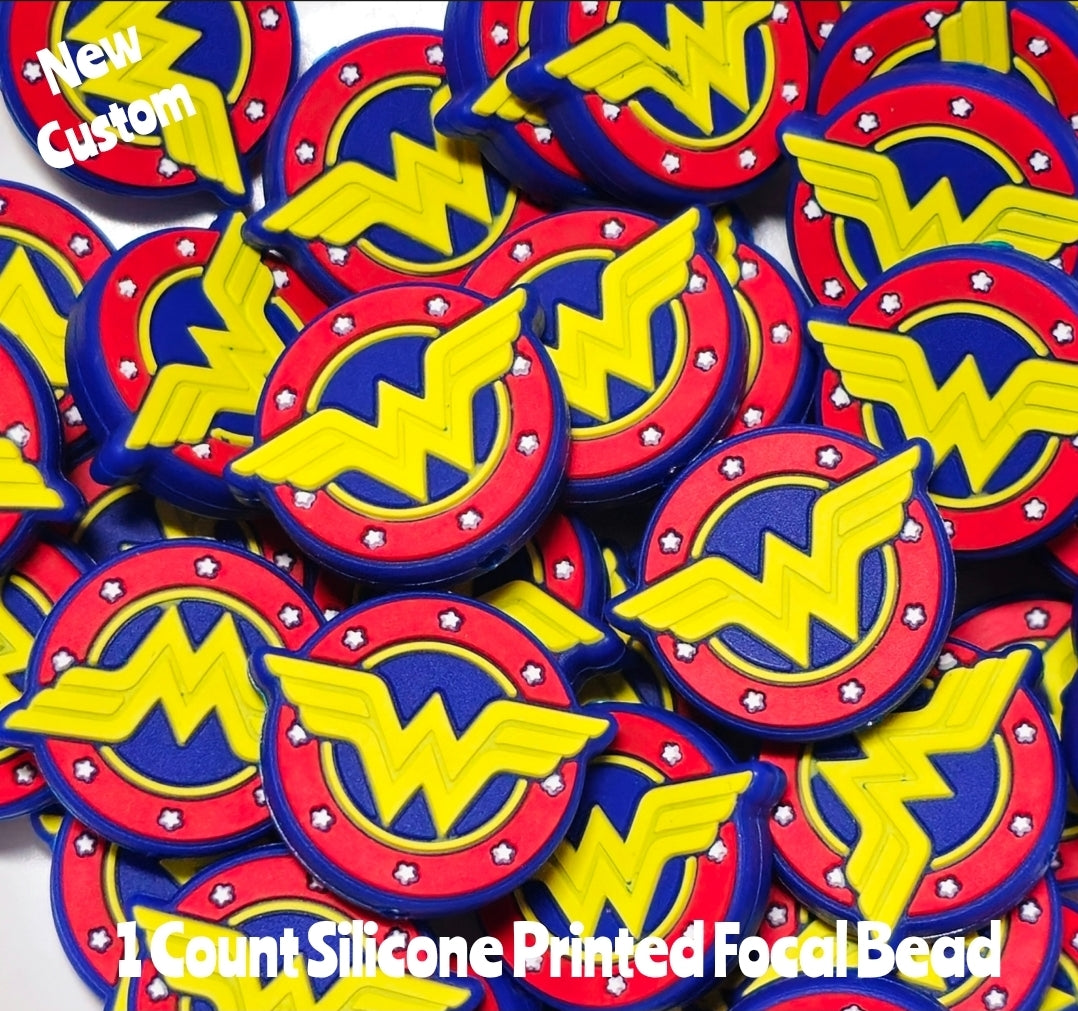DIY Focal Bead 1 Count Craft Supplies Character Super heroes Custom