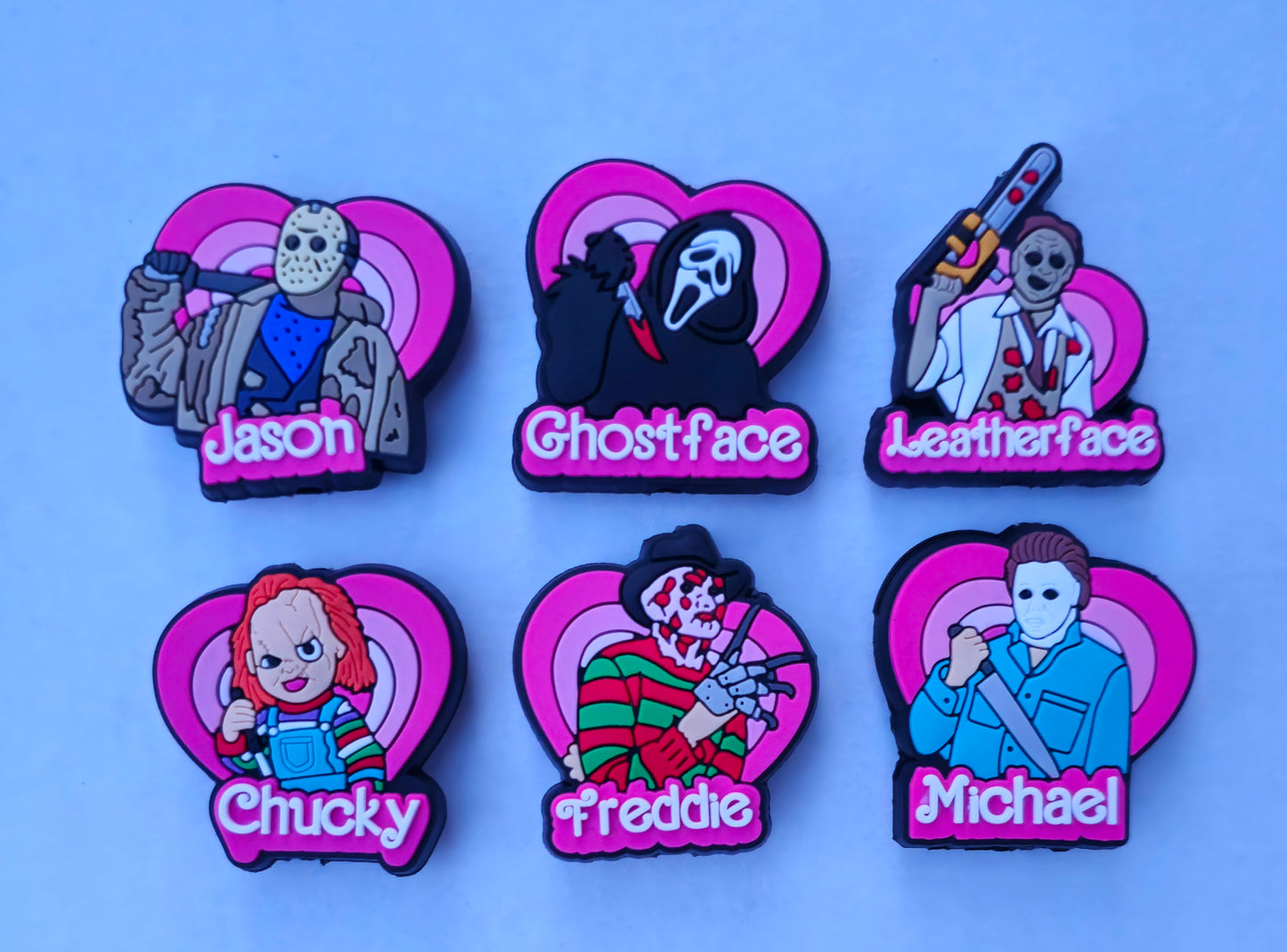 New 6 piece horror focal bead set you receive 1 of each