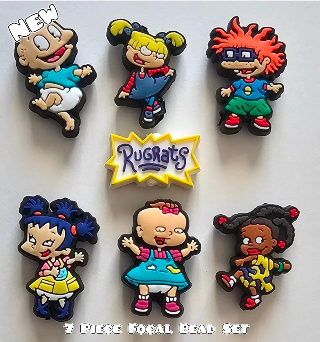 New 7 Count Focal Bead Set Rugrats
