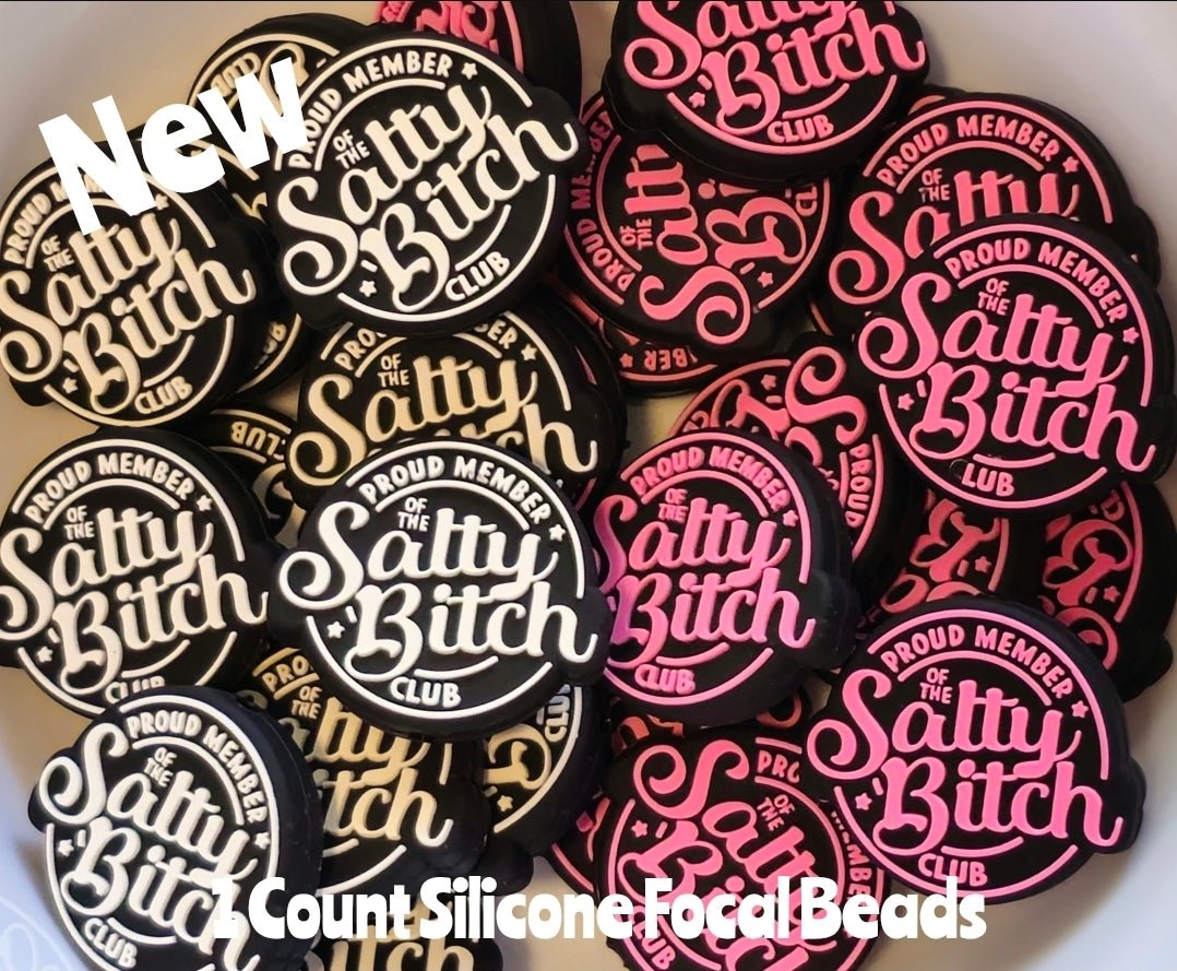 Nuevas cuentas focales Salty Bitch de 1 unidad para manualidades