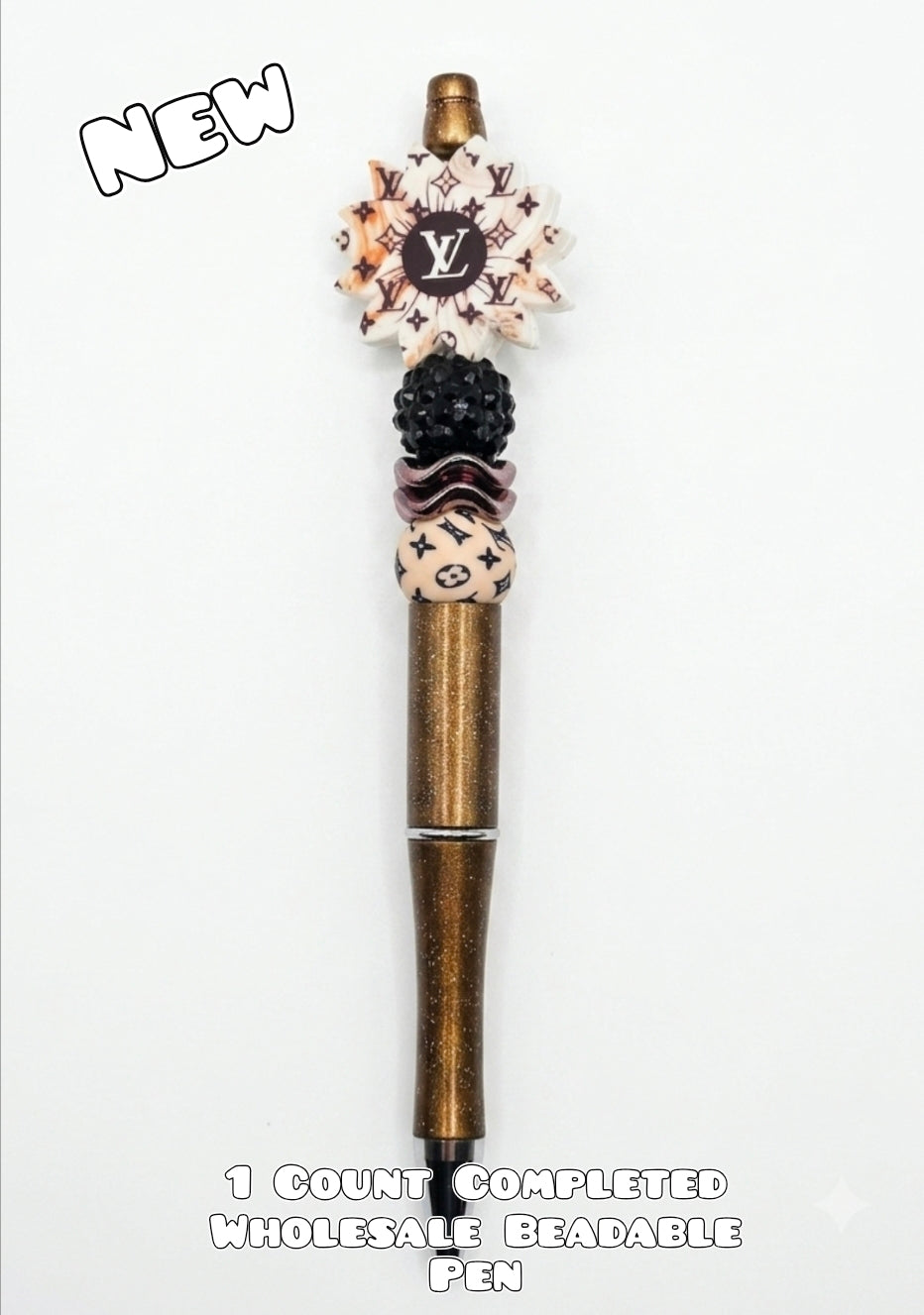 Wholesale 1 Count Beadable Pen Character LV