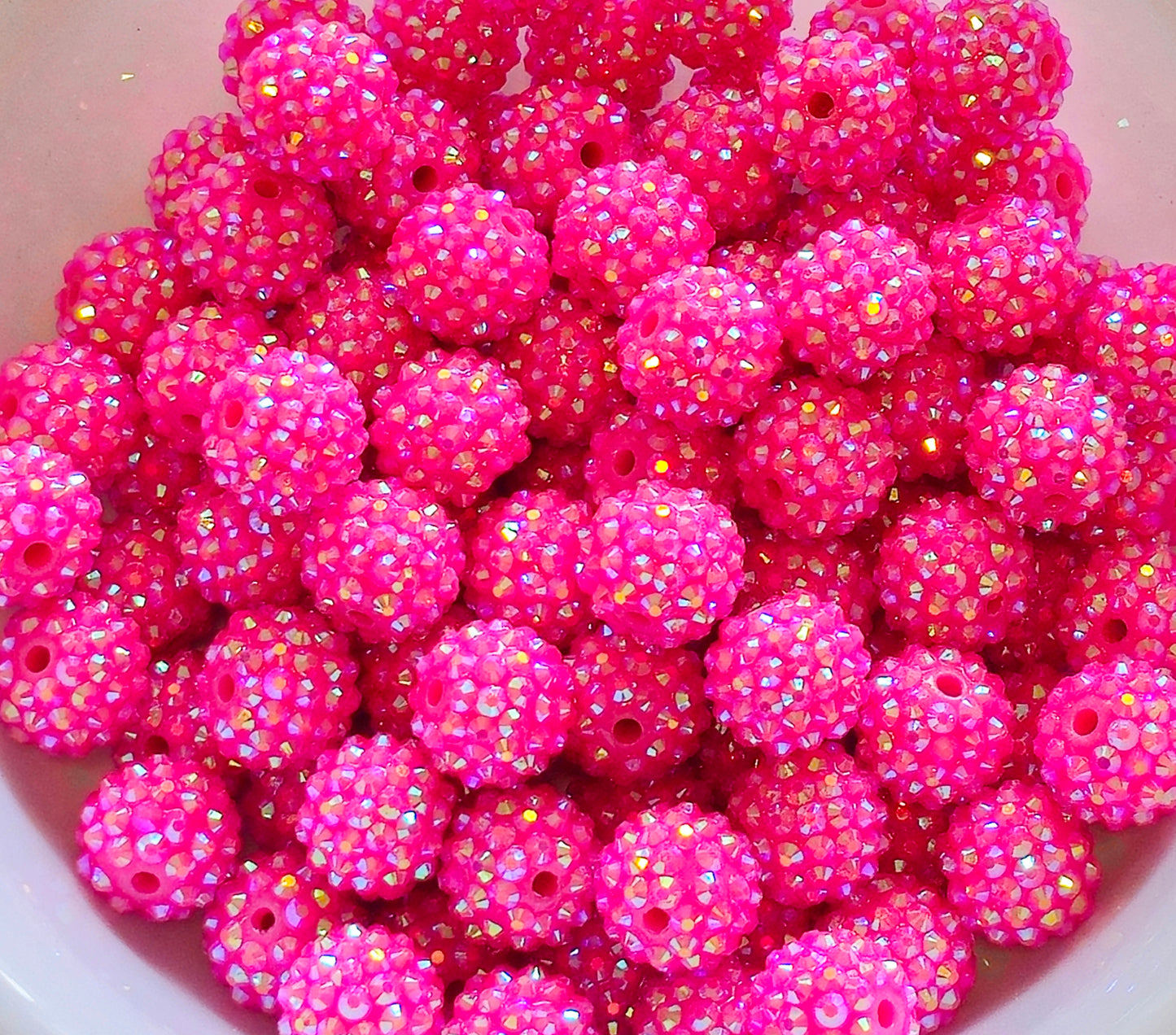 New AB Colors 1 Count Acrylic Beads Craft Supplies 16MM Rhinestone New Custom Colors