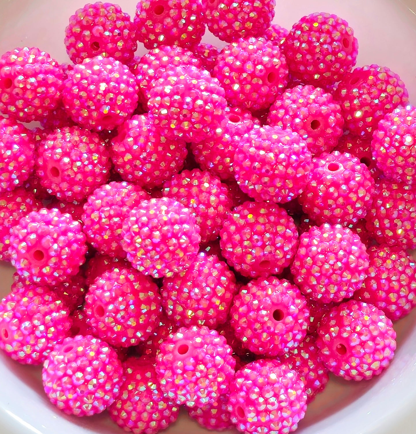 New AB Colors 1 Count Acrylic Beads Craft Supplies 20MM Rhinestone