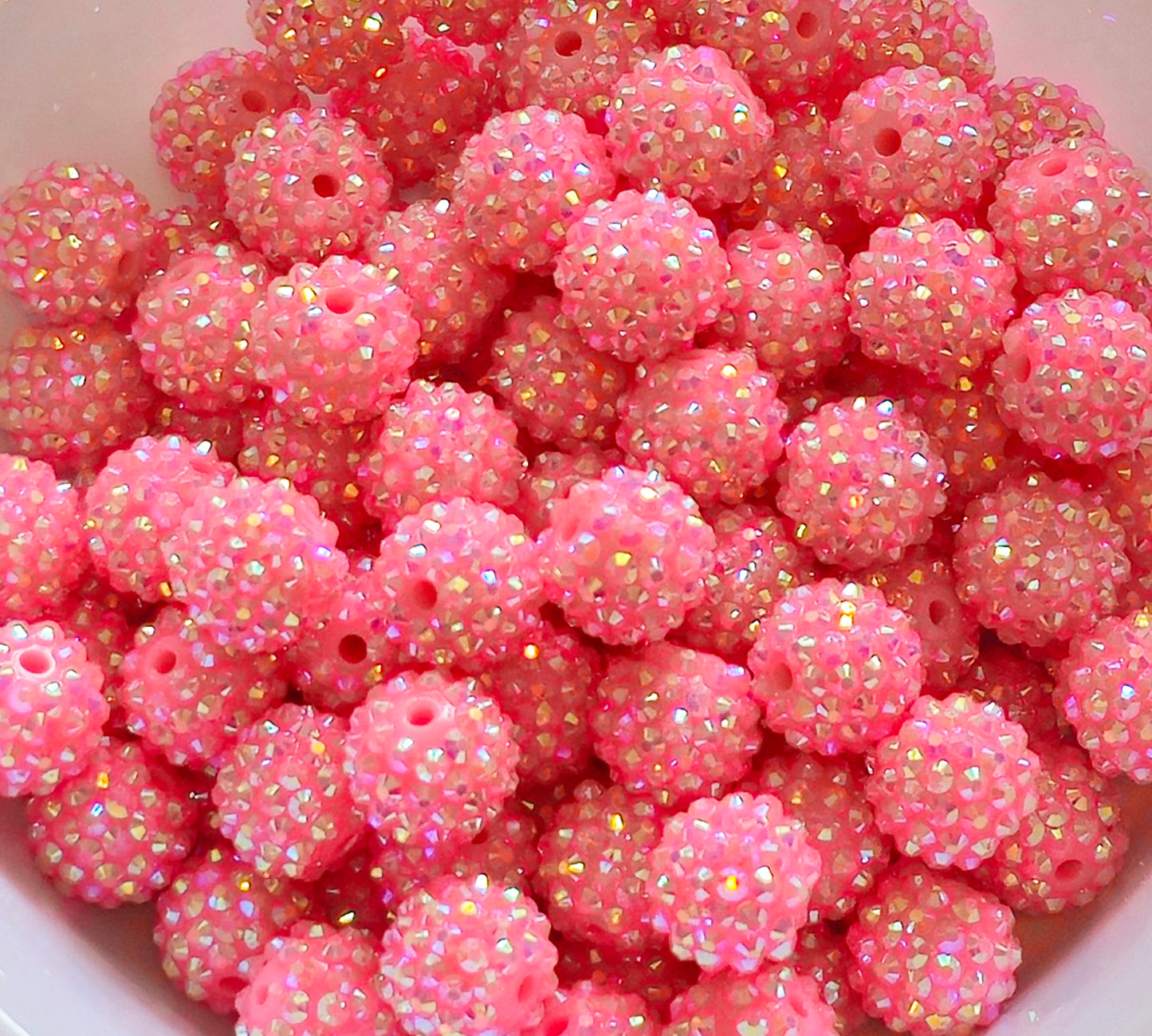 New AB Colors 1 Count Acrylic Beads Craft Supplies 16MM Rhinestone New Custom Colors
