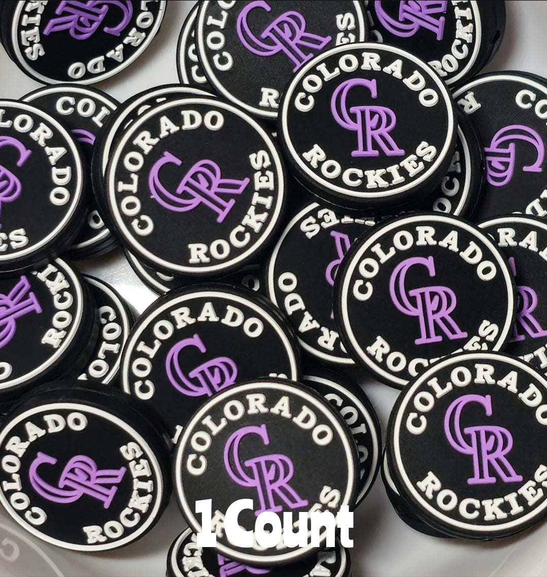 NEW DIY Focal Bead 1 Count Craft Supplies baseball Colorado Rockies