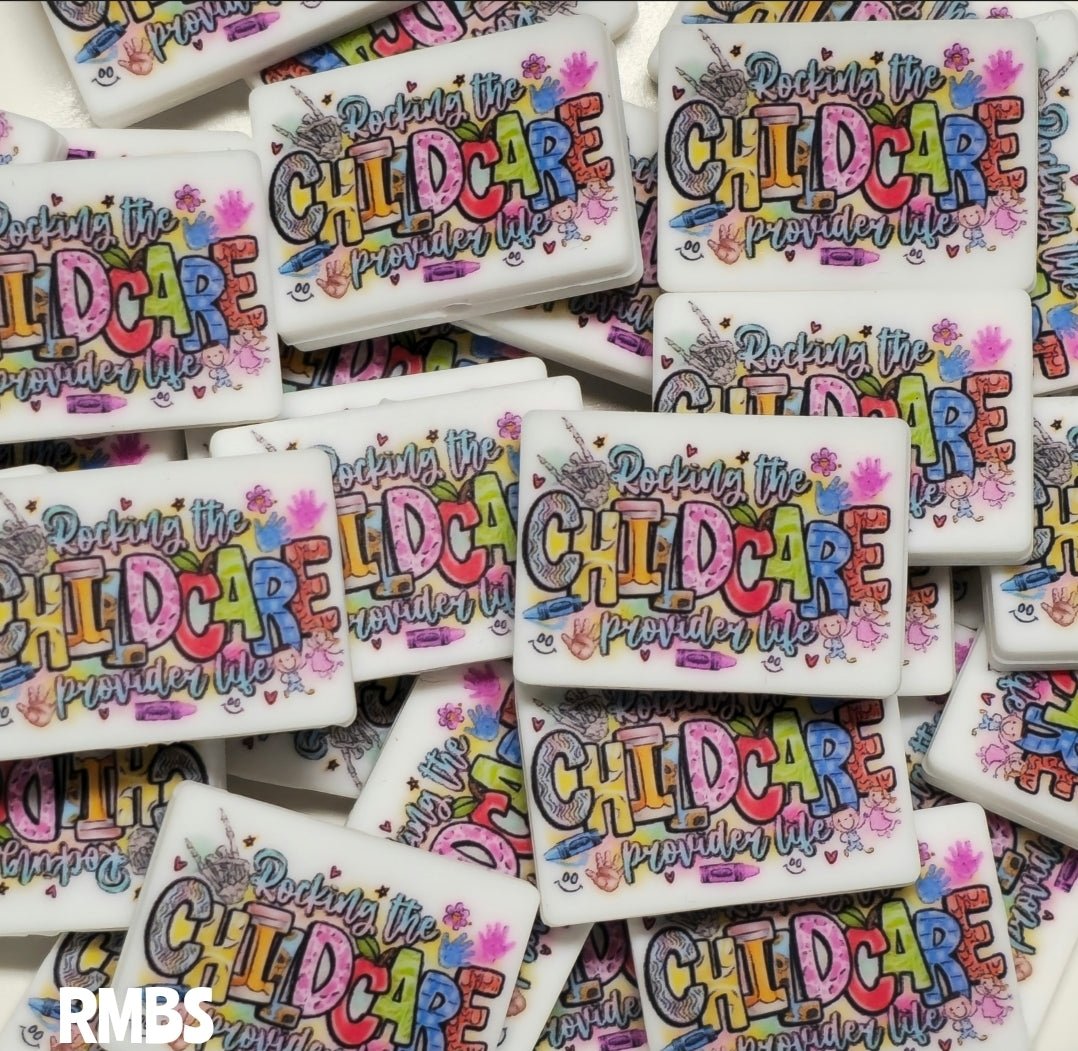 DIY Silicone Printed Focal Beads - 1 Count Bead Charms Craft Supplies Childcare