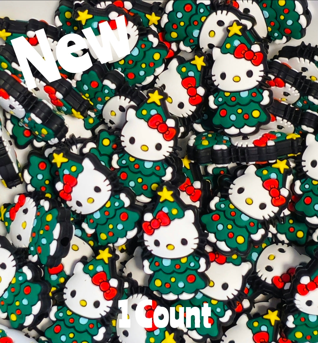 New Hello Kitty Christmas 1 Count Focal Bead