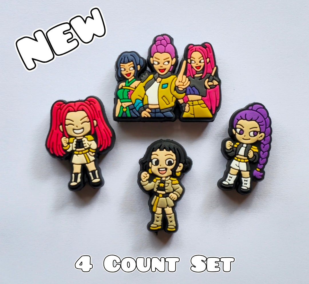 New 4 Count Focal Bead Set Character K Pop