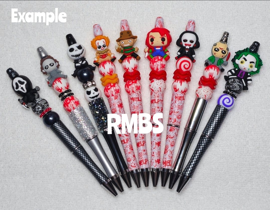 DIY Focal Bead 1 Count 3D Beads Craft Supplies Character Halloween Freddie Jason Myers Pennywise Scream Jason Beetlejuice Chucky